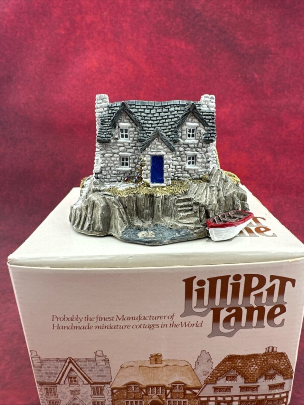 VINTAGE LILLIPUT LANE "BRECON BACH" 1986 MINIATURE COTTAGE HANDMADE IN ENGLAND